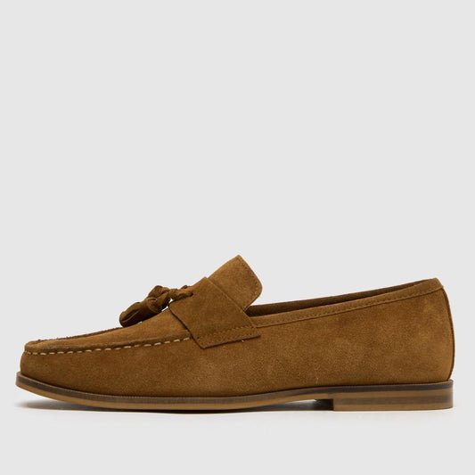 Rich Square Toe Loafer in Tan