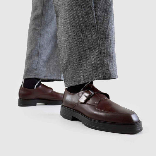 Rocco Leather Monk in Brown